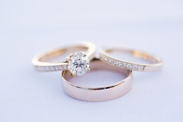 Engagement Ring vs Wedding Ring and Wedding Band