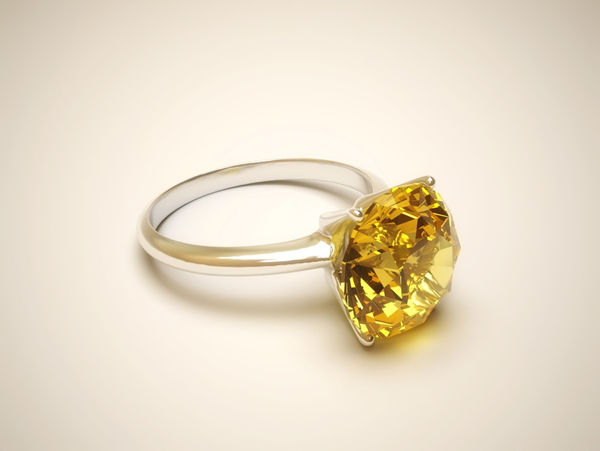 Yellow Sapphire Engagement Ring