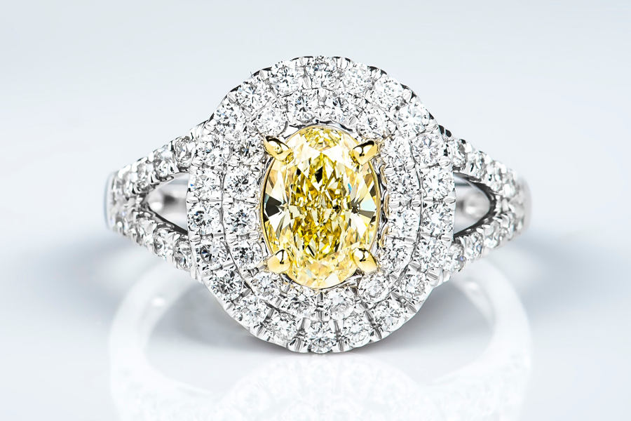 Fancy Yellow Diamond Engagement Ring