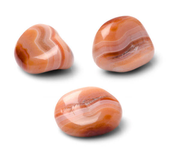 Sardonyx - Reddish Brown and White