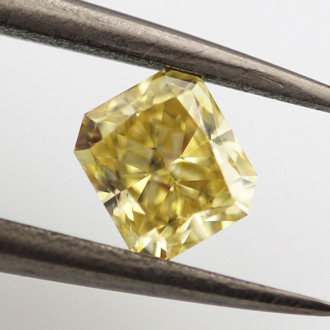 Fancy Intense Yellow Diamond, Radiant, 0.50 carat, VS1 - B