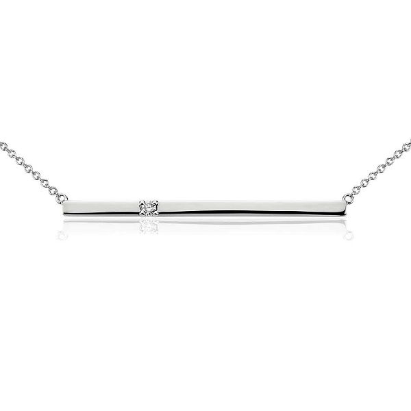 Diamond Bar Necklace